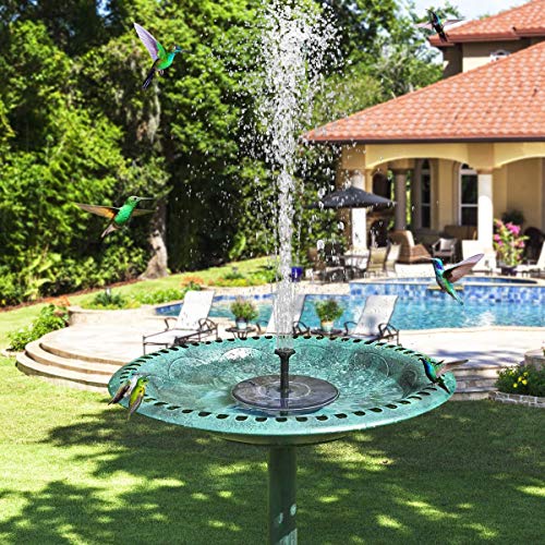 DDcafor Solar Fountain Water Pump for Bird Bath, New Upgraded Mini...