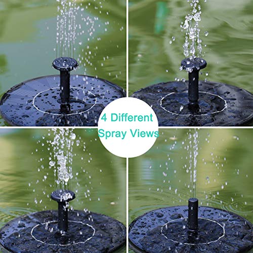 DDcafor Solar Fountain Water Pump for Bird Bath, New Upgraded Mini...