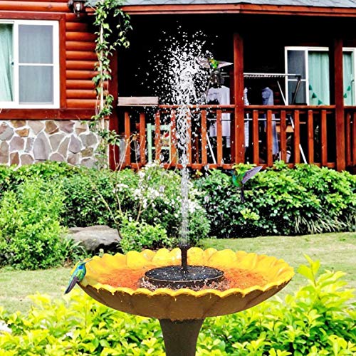 DDcafor Solar Fountain Water Pump for Bird Bath, New Upgraded Mini...