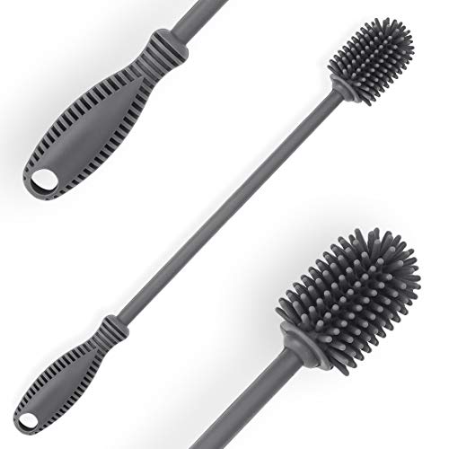 ddLUCK Silicone Bottle Cleaning Brush with Long Handle, BPA Free 1...