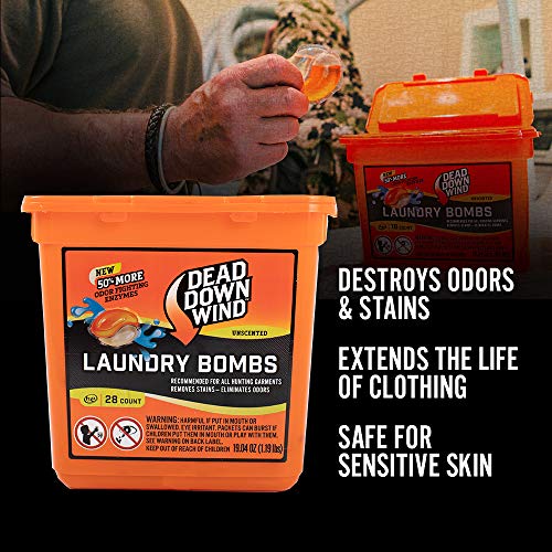 Dead Down Wind Laundry Bombs | 28 Count | Unscented | Laundry Dete...