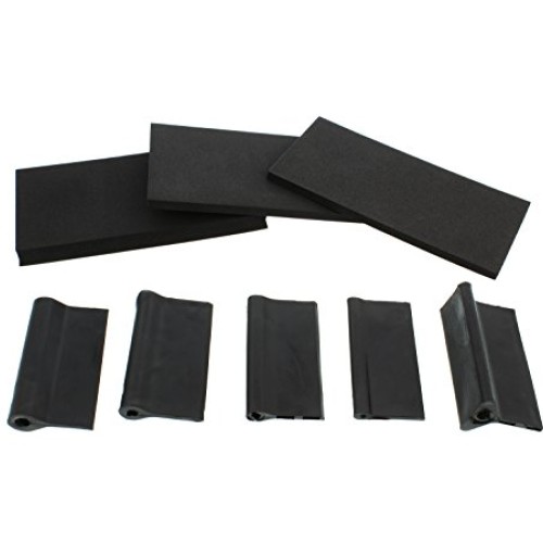 DCT Contour Detail Sanding Grip Pad Wedge Block 8-Pack Set - Flexi...