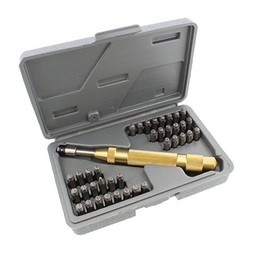 DCT Metal Stamping 37pc Tool Kit - Alphabet, Number, Symbol Stamps...