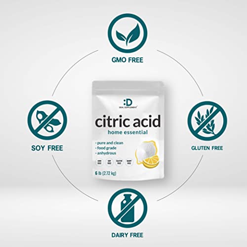 Citric Acid 6 Pounds | Fine Granular Powder, Food Grade, Bulk Supp...
