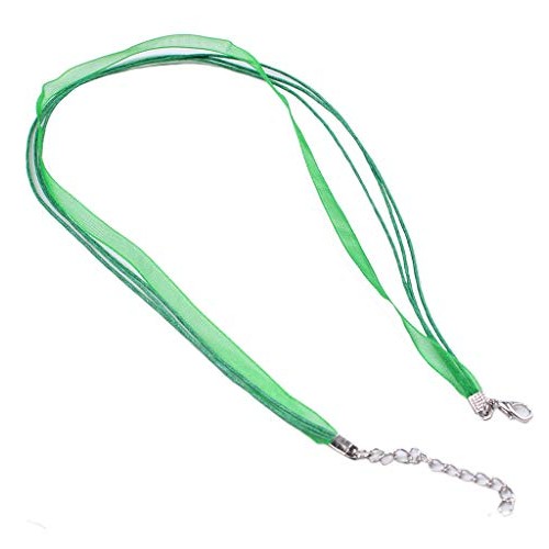 Dealglad 100pcs Colorful Voile Organza Ribbon Waxed Cord String Ne...