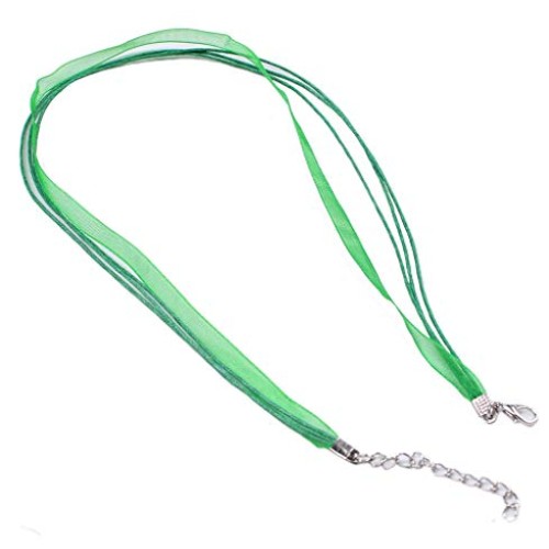 Dealglad 100pcs Colorful Voile Organza Ribbon Waxed Cord String Ne...