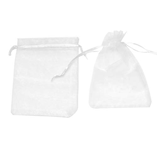 Dealglad 50pcs Drawstring Organza Jewelry Candy Pouch Christmas We...