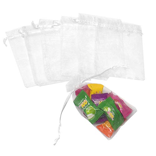 Dealglad 50pcs Drawstring Organza Jewelry Candy Pouch Christmas We...