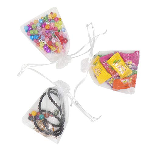 Dealglad 50pcs Drawstring Organza Jewelry Candy Pouch Christmas We...