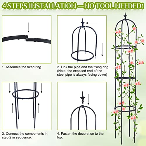 Trellis for Climbing Plants Outdoor, Deaunbr Garden Plant Support ...