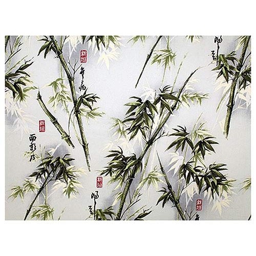 Beautiful Bamboo - Gray Asian Japanese Fabric - by The Yard