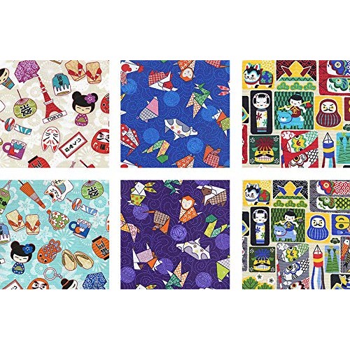 Childrens Fabric Collection - 6 Fat Quarter Quilt Mask Sewing Cot...