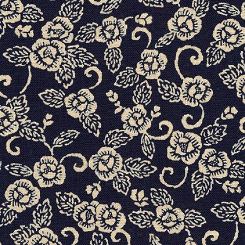 Nara Homespun - Roses - Asian Japanese Quilt Fabric by The Half Y...