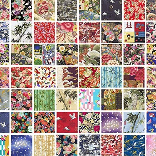 10 Asian Japanese Fat Quarter Quilt Fabric Bundle - Great for Maki...