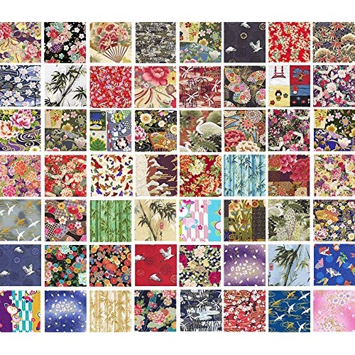 10 Asian Japanese Fat Quarter Quilt Fabric Bundle - Great for Maki...