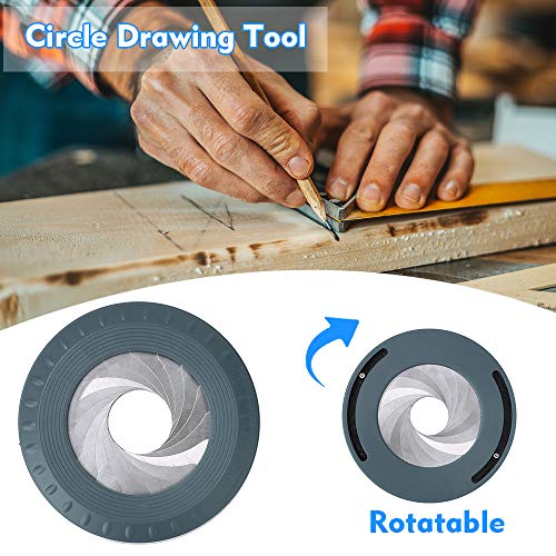 Decdeal Woodworking Circle Drawing Maker Tool Rotatable Round Adju...