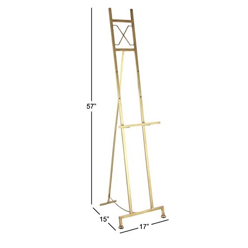 Deco 79 45840 Contemporary Elegant Metal Easel, 57H x 17L, Smoot...