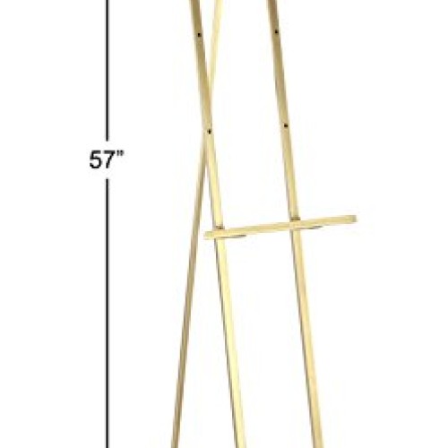 Deco 79 45840 Contemporary Elegant Metal Easel, 57H x 17L, Smoot...