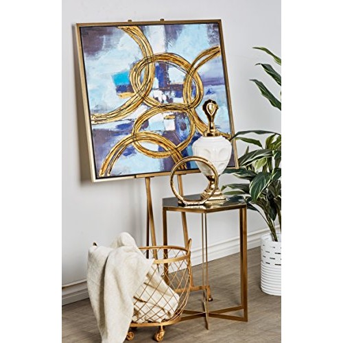 Deco 79 45840 Contemporary Elegant Metal Easel, 57H x 17L, Smoot...