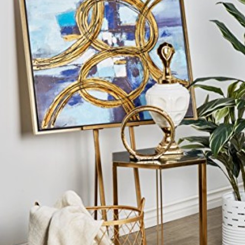 Deco 79 45840 Contemporary Elegant Metal Easel, 57H x 17L, Smoot...