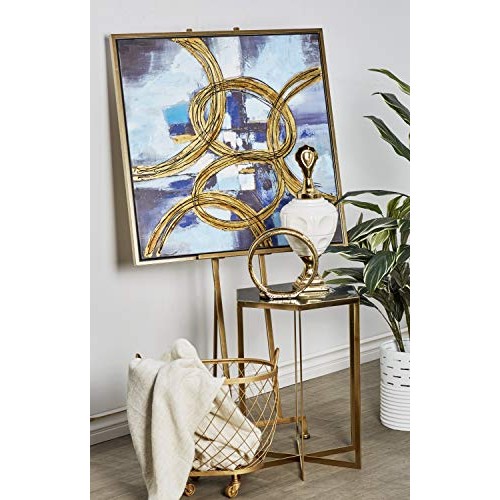Deco 79 45840 Contemporary Elegant Metal Easel, 57H x 17L, Smoot...