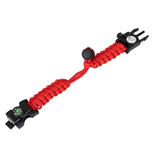 Deco Gear 2-Pack Tactical Emergency Bracelet with SOS LED Light Kn...