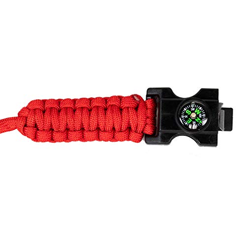 Deco Gear 2-Pack Tactical Emergency Bracelet with SOS LED Light Kn...