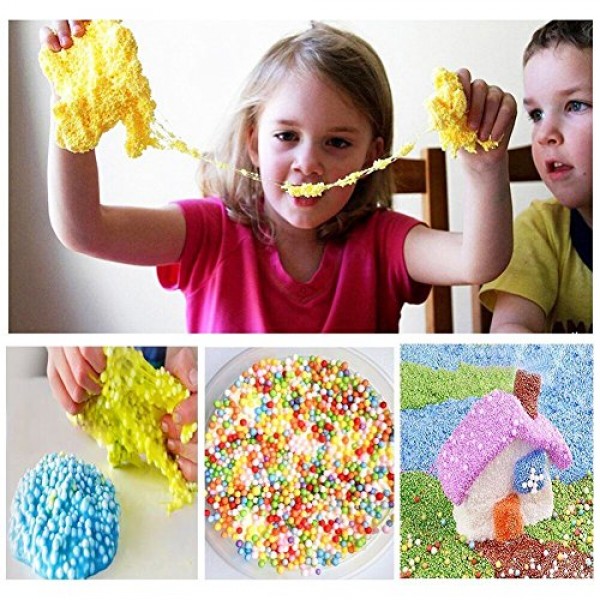 DECORA 80000 Pieces Styrofoam Balls Slime Supplies Colorful Foam B...