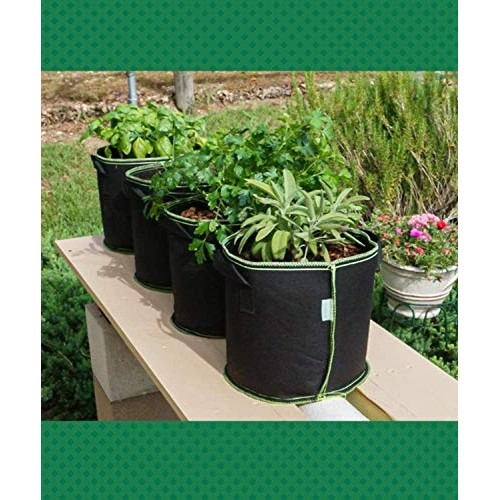 Decorlife 8 Pack 15 Gallon Grow Bags, Non-Woven Aeration Plant Fab...