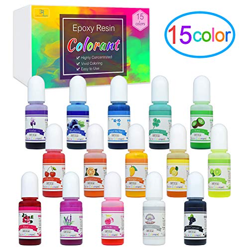 Epoxy Resin Pigment - 15 Color Liquid Epoxy Resin Dye - Highly Con...