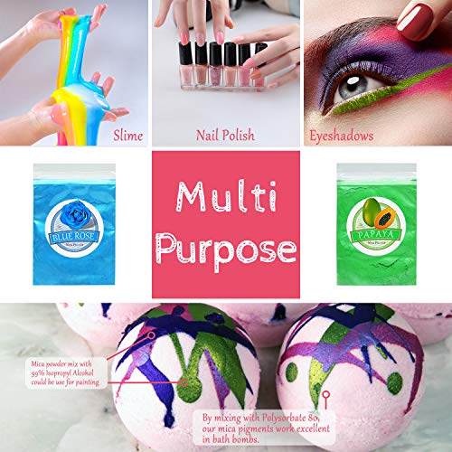Mica Powder Pure 50 Color - Epoxy Resin Dye - Epoxy Resin Pigment,...