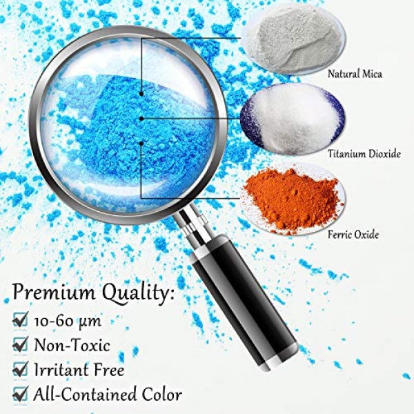 Mica Powder Pure 50 Color - Epoxy Resin Dye - Epoxy Resin Pigment,...