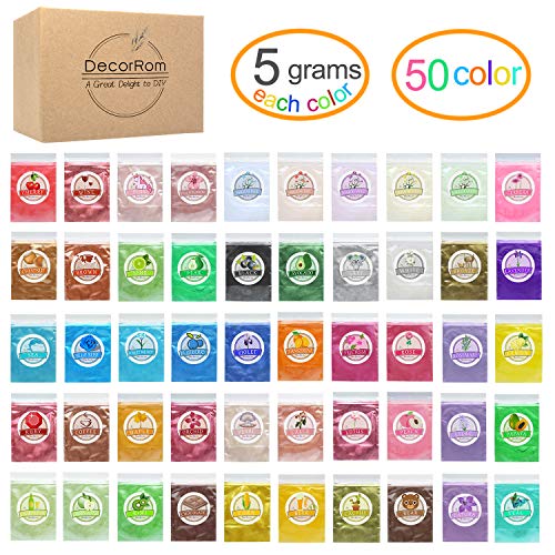 Mica Powder Pure 50 Color - Epoxy Resin Dye - Epoxy Resin Pigment,...