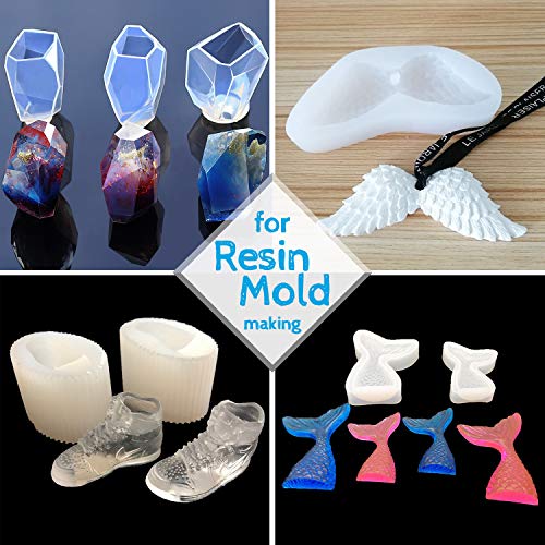 Silicone Molds Making Kit - Liquid Translucent Silicone Rubber for...