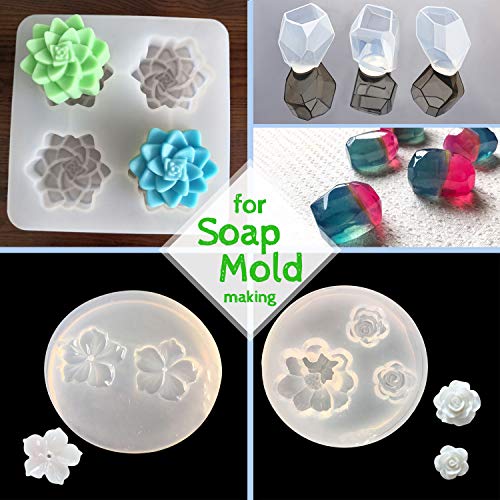 Silicone Molds Making Kit - Liquid Translucent Silicone Rubber for...