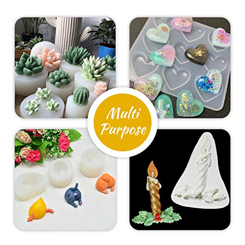 Silicone Molds Making Kit - Liquid Translucent Silicone Rubber for...
