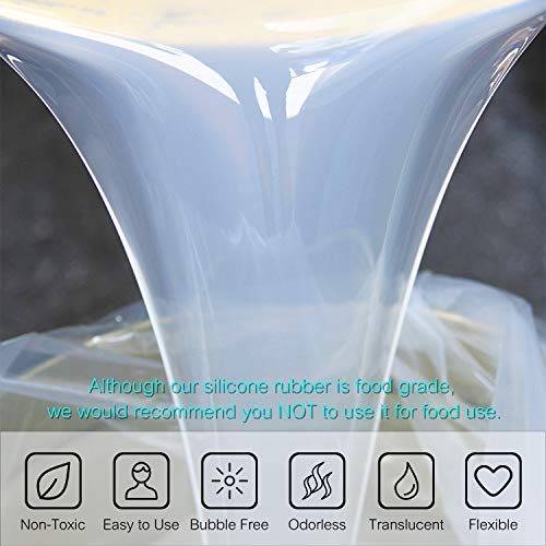 Silicone Molds Making Kit - Liquid Translucent Silicone Rubber for...