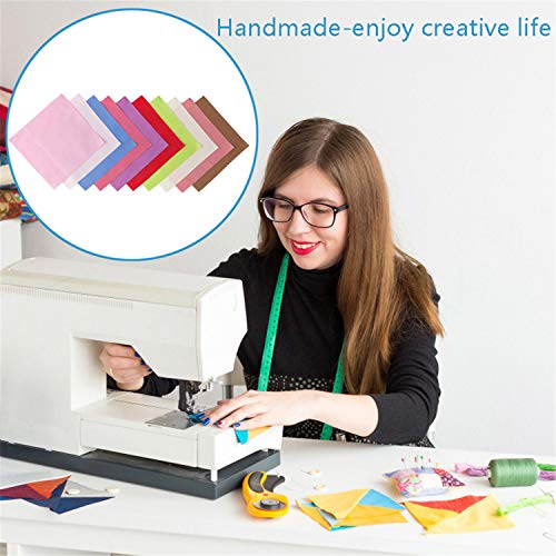 100 Pieces Cotton Fabric Muliti-Colors Fabric Bundles Sewing Solid...
