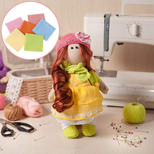 100 Pieces Cotton Fabric Muliti-Colors Fabric Bundles Sewing Solid...
