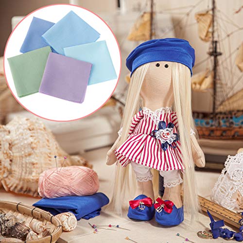 100 Pieces Cotton Fabric Muliti-Colors Fabric Bundles Sewing Solid...