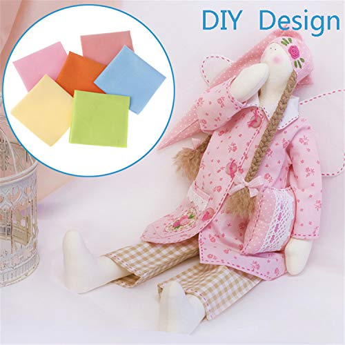100 Pieces Cotton Fabric Muliti-Colors Fabric Bundles Sewing Solid...