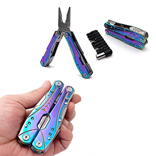 Multitool Pliers, Pocket Knife Camping Tool Pliers, 10 in 1 Knife ...