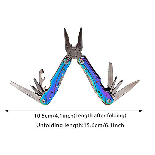 Multitool Pliers, Pocket Knife Camping Tool Pliers, 10 in 1 Knife ...