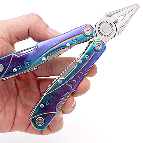 Multitool Pliers, Pocket Knife Camping Tool Pliers, 10 in 1 Knife ...