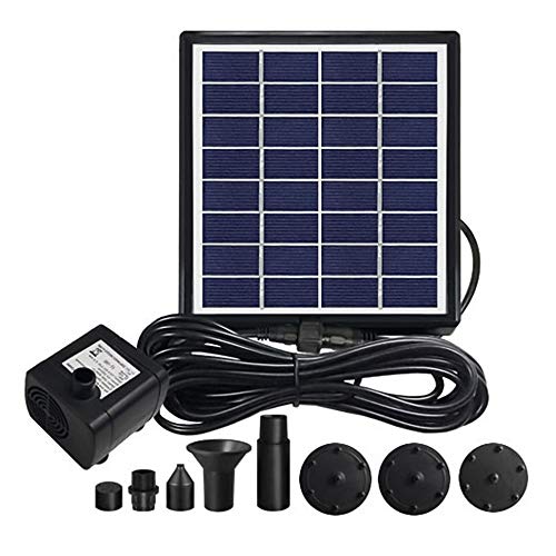 DeeCozy 2W Solar Fountain Pump, Solar Powered Water Fountains Subm...