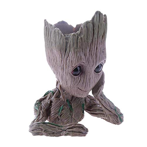 Baby Groot Flowerpot Cute Action Figures Model Pen Pot Holder Hero...