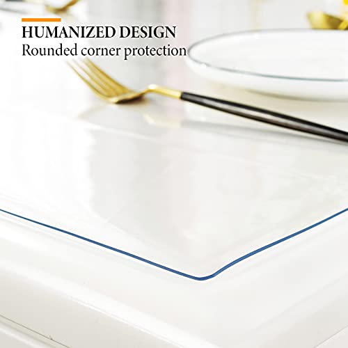 Deep Dream 1.5mm Clear Desk Cover Protector, 14×24 Inch Clear Desk...