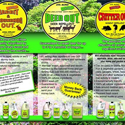 Deer Out Deer Repellent 1 Gallon Concentrate Makes 10 Gallons