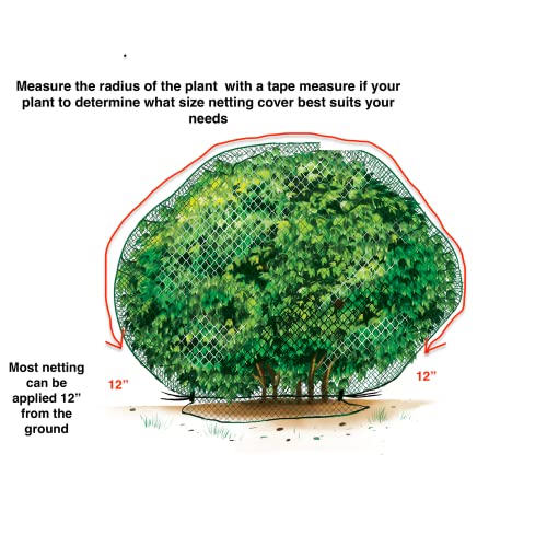 Deer-Terrent Plant Netting Cover- Size 6 X 6 for Shrubs Up to 2....