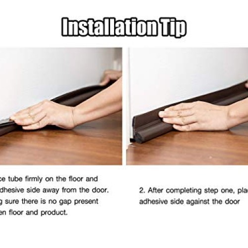 deeTOOL MAN Door Draft Stopper 36” : One Sided Door Insulator with...